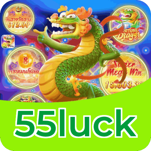 Números do app 55luck em material de marketing — ilustração, não auditoria